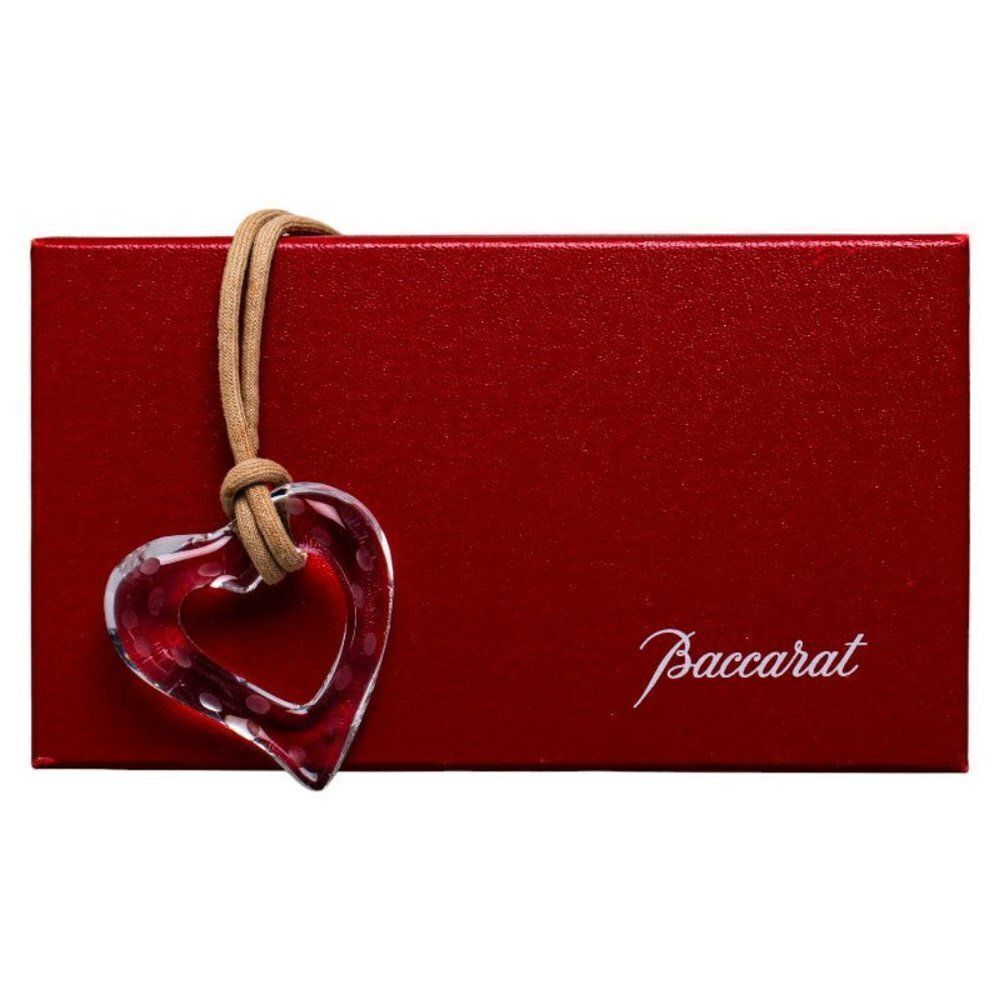 Baccarat Open Heart Crystal Necklace